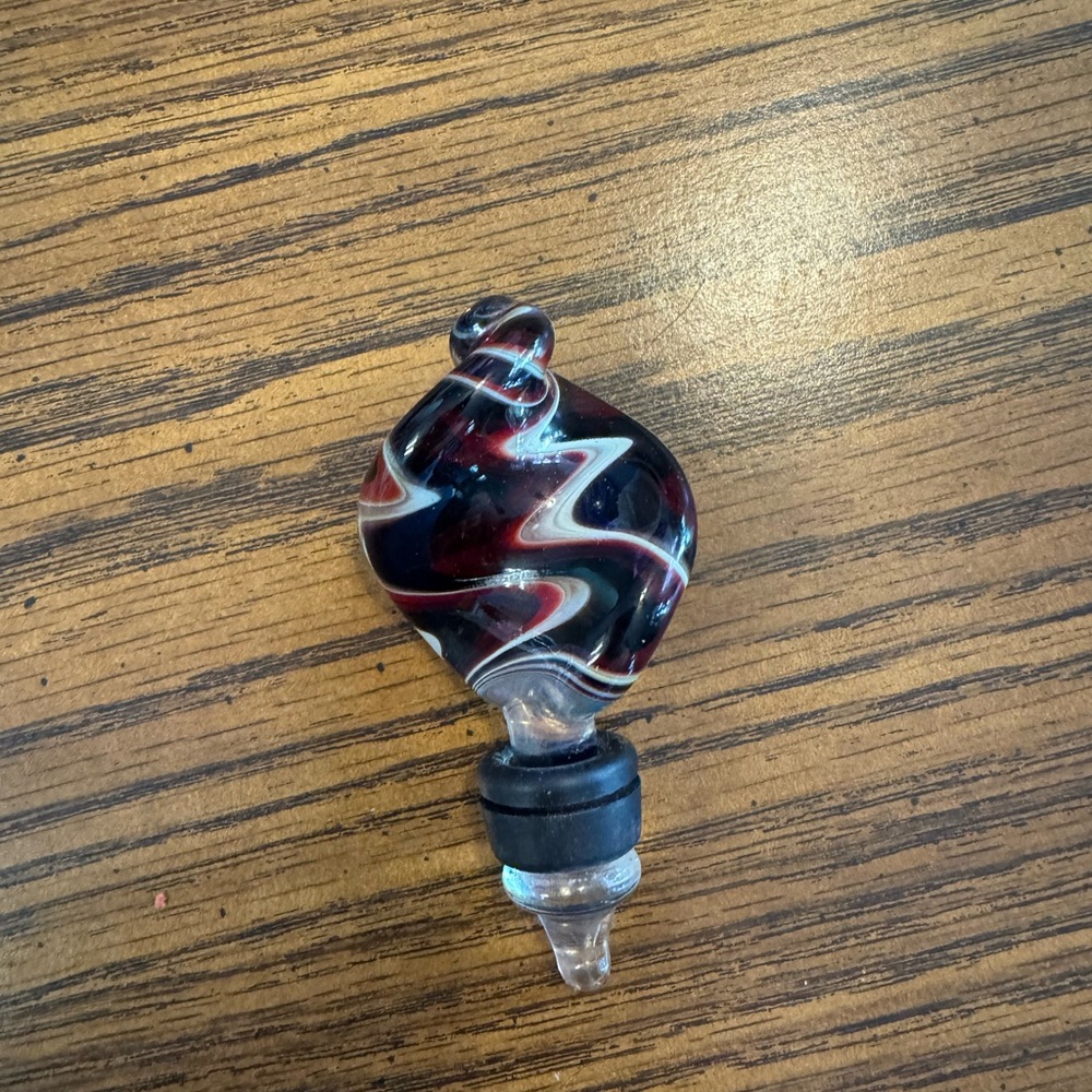 Swirled Glass Bottle Stopper
